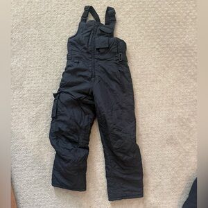 Black Snow Bib Overalls